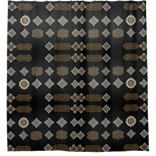 Rideau de douche Boho moderne élégant (Devant)