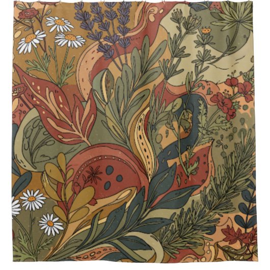 Rideau de douche Boho Rhapsody (Devant)