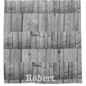 Rideau de douche Bois gris (Devant)