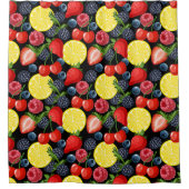 Rideau de douche Bold Berries & Citrus (Devant)