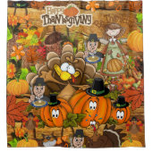 Rideau de douche Bon thanksgiving Jour (Devant)