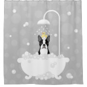 Rideau de douche Boston Terrier (Devant)