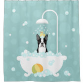 Rideau de douche Boston Terrier (Devant)