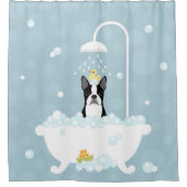 Rideau de douche Boston Terrier (Devant)
