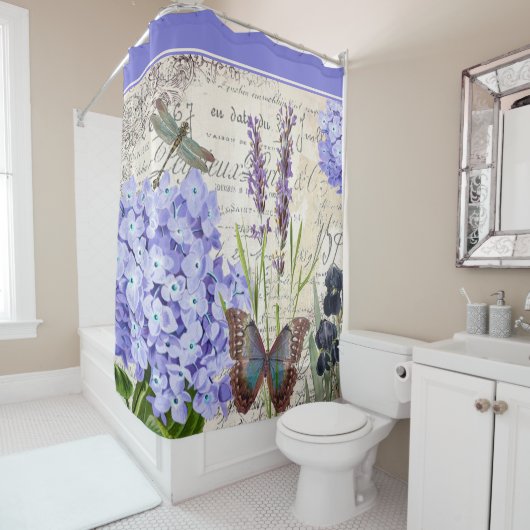 Rideau de douche botanique (En situation)