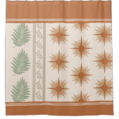 Rideau de douche botanique Boho Geo (Devant)