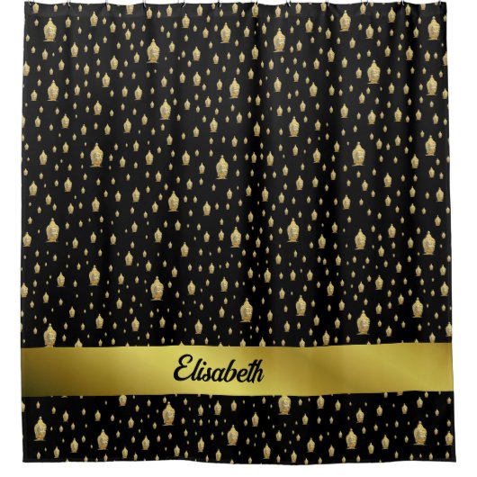 rideau de douche bouddha doré (Devant)