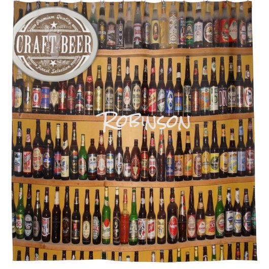 Rideau de douche bouteille noire (Devant)