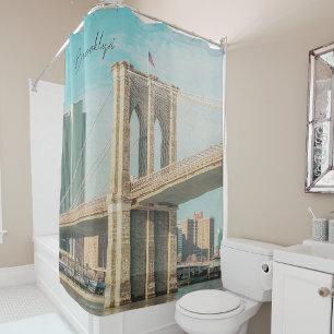 Rideau de douche Brooklyn Bridge New York