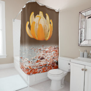 Rideau de douche Brown orange