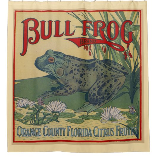 Rideau de douche Bull Frog (Devant)