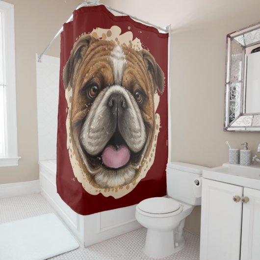 Rideau de douche Bulldog (En situation)