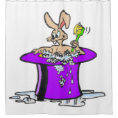 Rideau de douche Bunny Bubbling Personnalisable (Devant)