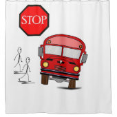 Rideau de douche Bus pour enfants (Devant)