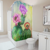 Rideau de douche Cactus (En situation)