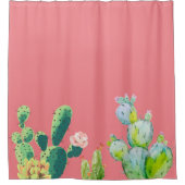 Rideau de douche Cactus de Bohême Succulents Desse (Devant)