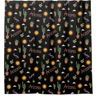 Rideau de douche Cactus Rêve du désert d'Arizona