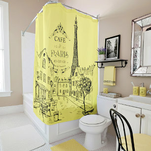 Rideau de douche Cafe Paris