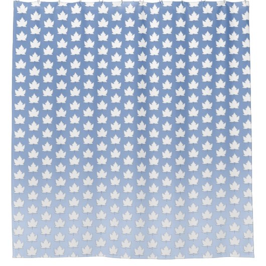 Rideau de douche Canada Décor en feuille d'érable (Devant)