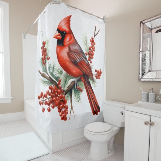 Rideau de douche cardinal (En situation)