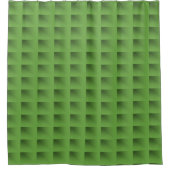 Rideau de douche carré vert (Devant)