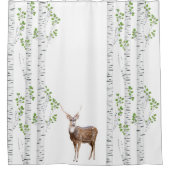 Rideau de douche Cerf Doe Buck Forest Woodland Hun (Devant)