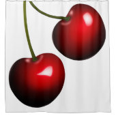 Rideau de douche Cerise Douce Rouge - Couleurs Per (Devant)
