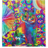 Rideau de douche Chat Floral Kitten (Devant)