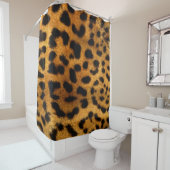 Rideau de douche/Cheetah Imprimer (En situation)