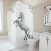 Rideau de douche Cheval Blanc (En situation)