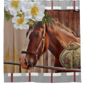 Rideau de douche Cheval Floral (Devant)