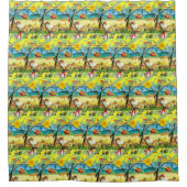 Rideau de douche Christmas Beach Bum Père Noël (Devant)