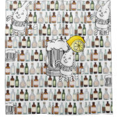 Rideau de douche Citrons de bière (Devant)