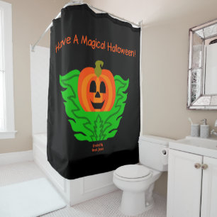 Rideau de douche Citrouille magique Halloween