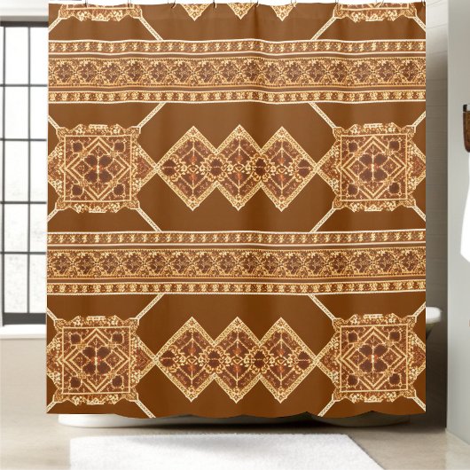 Rideau de douche classique Ferme rustique