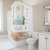 Rideau de douche classique Relax & Renew (En situation)