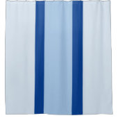 Rideau de douche Classique Uni Bleu Clair Foncé  (Devant)