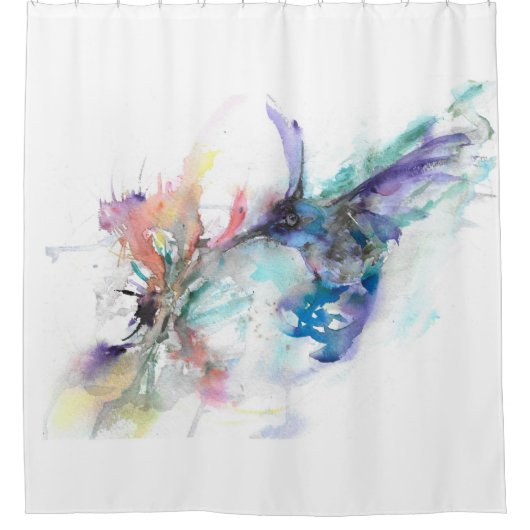 Rideau de douche colibri (Devant)