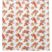 rideau de douche coloré de poisson rouge (Devant)