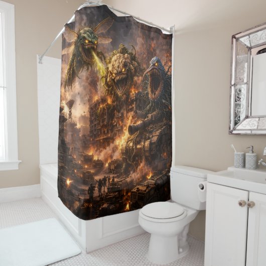 Rideau de douche Colossus mayhem / caractéristique (En situation)