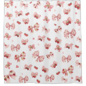 Rideau de douche Coquette Strawberry & Bow (Devant)