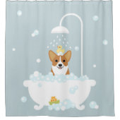 Rideau de douche Corgi (Devant)