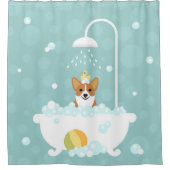 Rideau de douche Corgi (Devant)