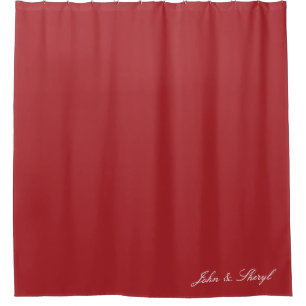 Rideau de douche couleur foncé rouge foncé personn