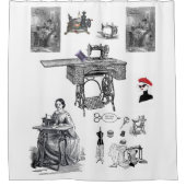 Rideau de douche couture Vintage (Devant)