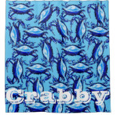 Rideau de douche Crabes bleus Crabby (Devant)