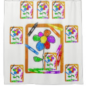 Rideau de douche Crayons (Devant)