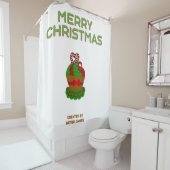 Rideau de douche Cupcake de Noël (En situation)