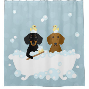 Rideau de douche Dachshund