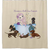 Rideau de douche Dachshund Mermaid (Devant)